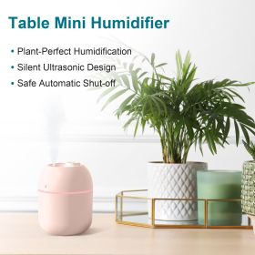 Portable Mini  Humidifier, 220ml,Small Cool Mist Humidifier, USB Personal Desktop Humidifier For Bedroom Travel Office Home Random Colors