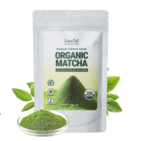 Only Self Pickup--Emerail Premium Culinary Grade Organic Matcha Green Tea Powder,Premium Unsweetened,100 Pure Matcha Powder,Smoothies,and Baking 200g