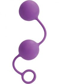 LIA LOVE BALLS WEIGHTED 8 INCH PURE SILICONE PURPLE