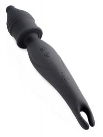 Dual Diva 2 In 1 Silicone Massager Black